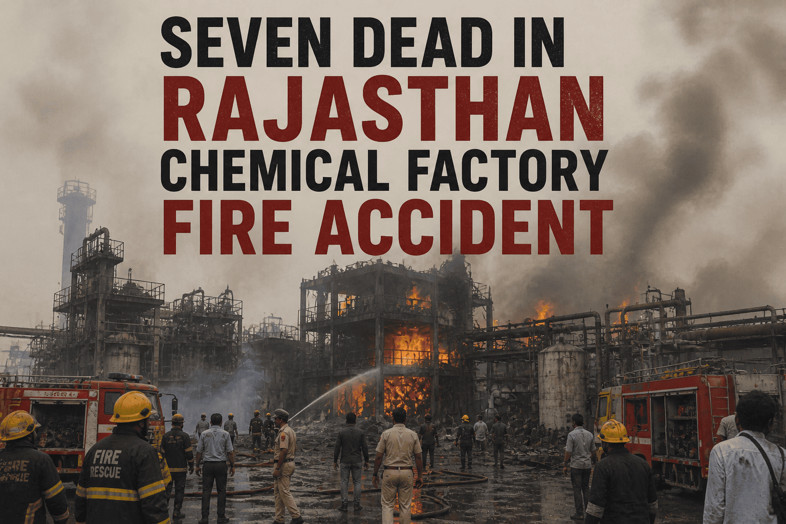 SEVEN DEAD IN RAJASTHAN CHEMICAL FACTORY FIRE ACCIDENT